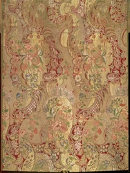 Brokade mit exotischem Muster, italienisch oder französisch, ca. 1700